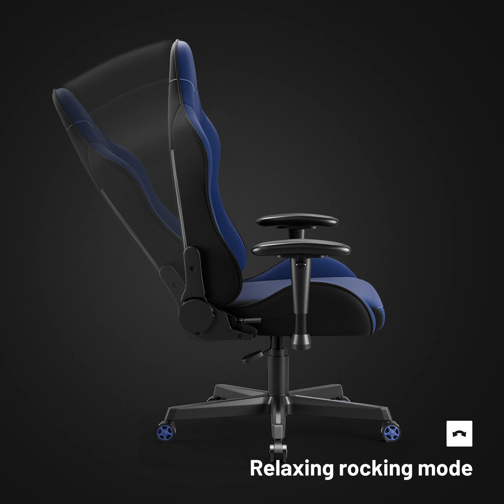 Herná stolička z tmavomodrej látky Diablo X-Starter