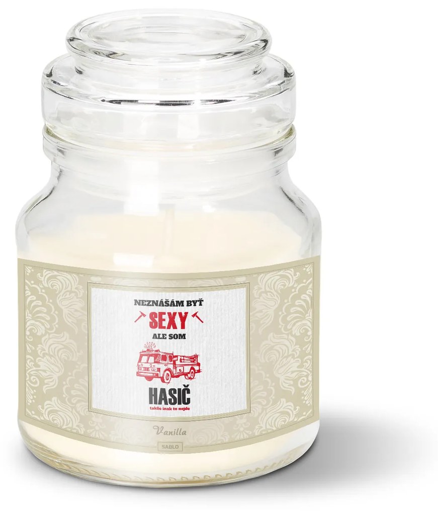 Sablio Sviečka Neznášam byť sexy, ale som hasič - 120 g