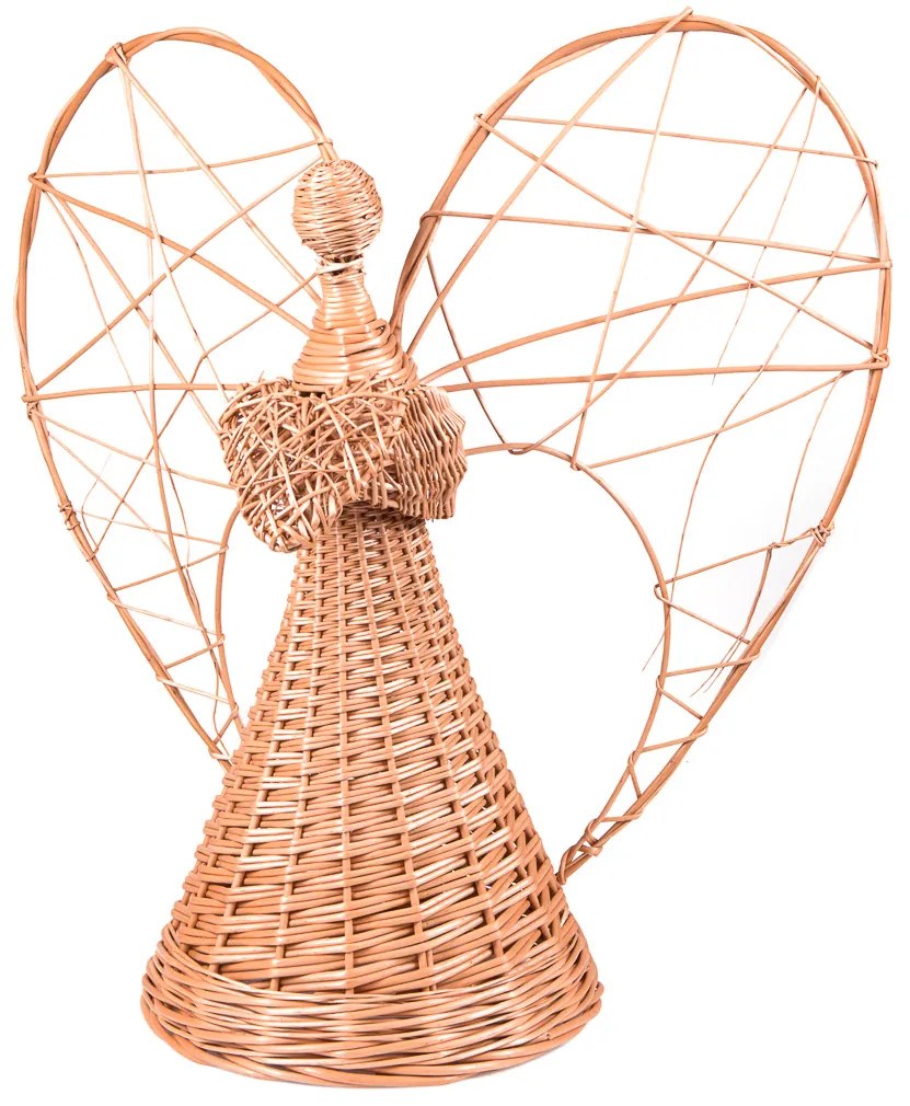 Anjel prútené medové srdce Elegance III.priemer15 x v. 40(cm)