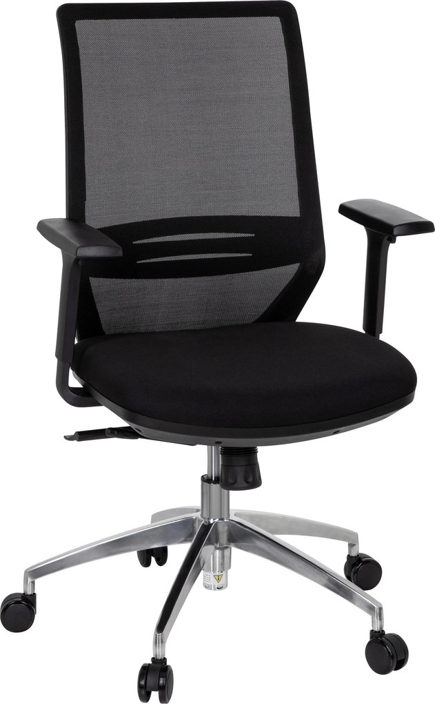 XXXLutz OTOČNÁ STOLIČKA, sieťovina, plochá tkanina, čierna MID.YOU - Online Only kancelárie - 001918042201