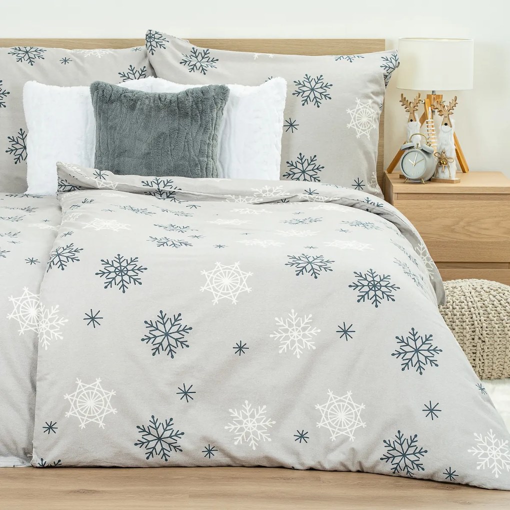 4Home Flanelové obliečky Snow Romance, 160 x 200 cm, 70 x 80 cm