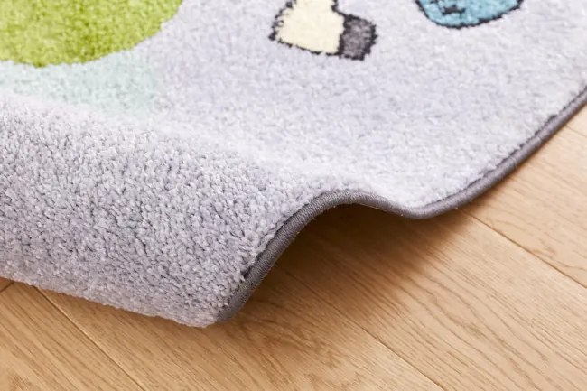 Detský koberec Funky Top Ivo sivý