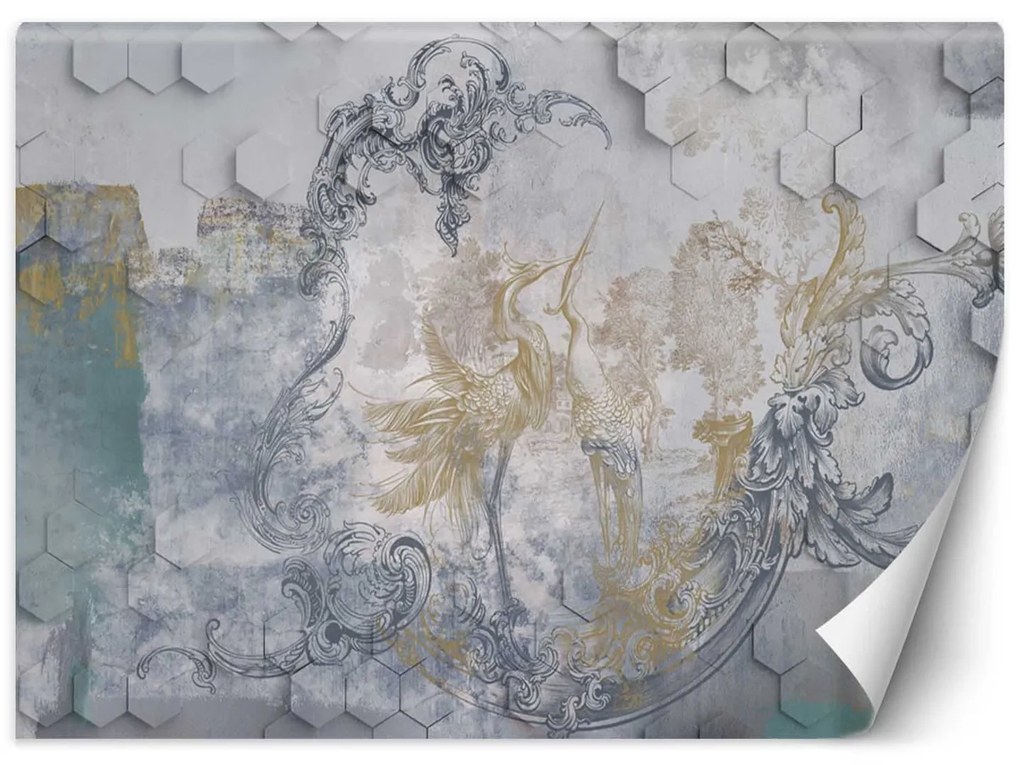 Gario Fototapeta Sivé vtáky Materiál: Vliesová, Rozmery: 450 x 315 cm