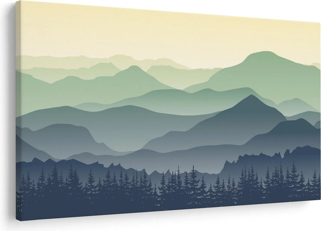 Obraz - Forest Mountain (90x60 cm)