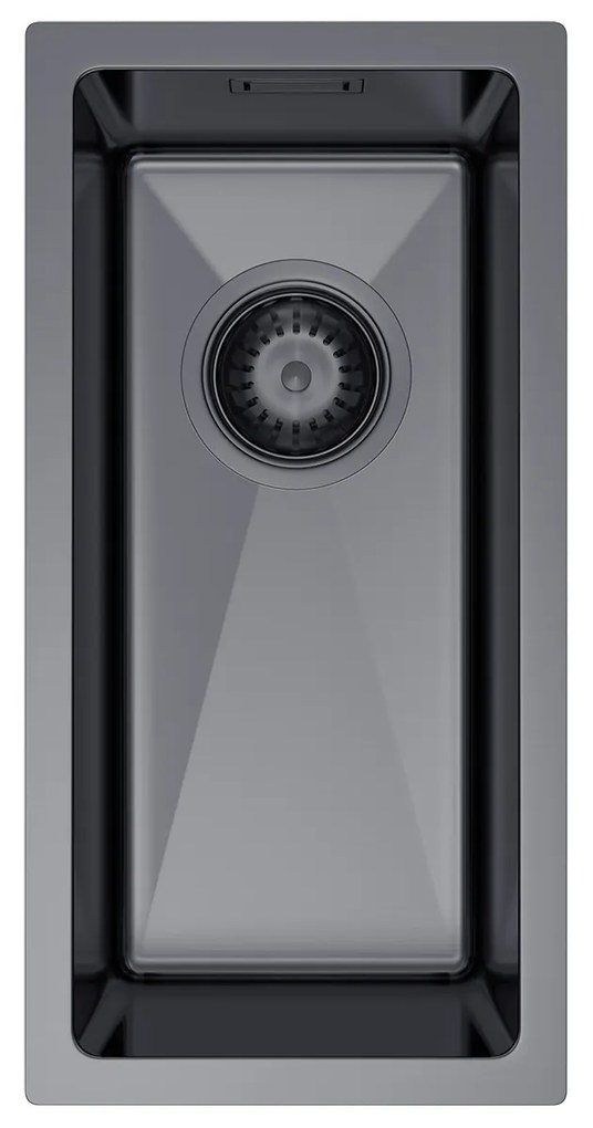 Erga HD, 1-komorový oceľový drez 220x440x210 mm, grafitová, ERG-MLS-HD2244B
