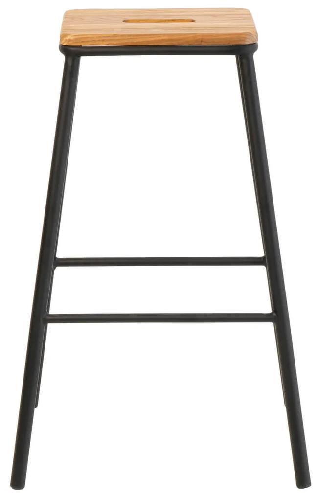 Barová stolička vanyl 77 cm čierna MUZZA