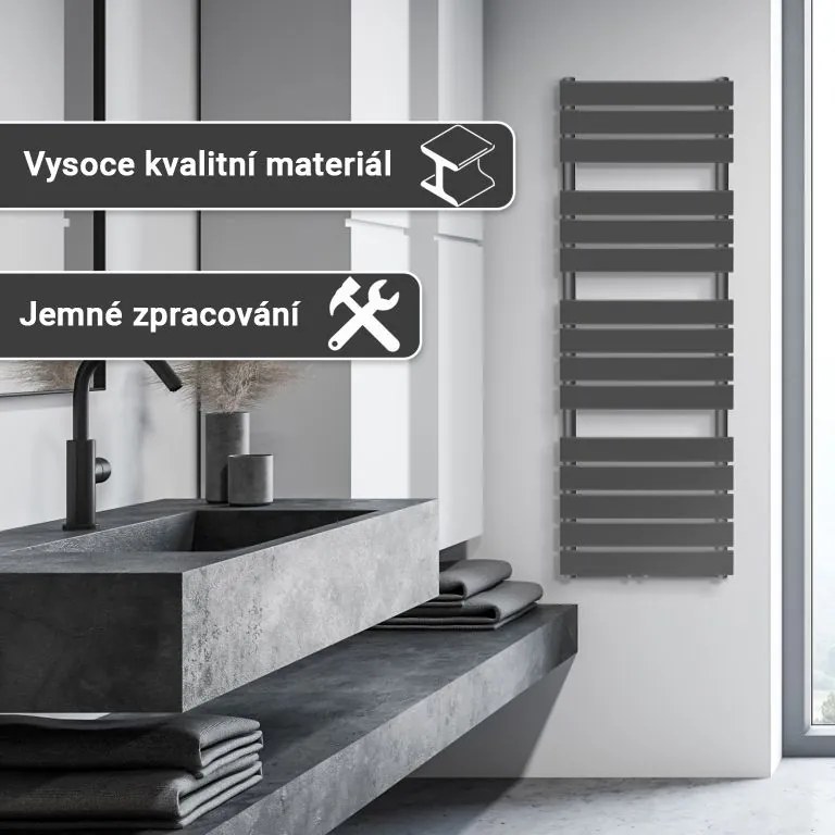 Aquamarin vertikálny kúpeľňový radiátor JG80526