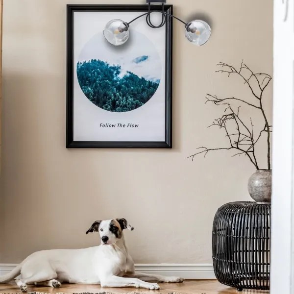 Prisadený luster LATIL 2xE27/60W/230V