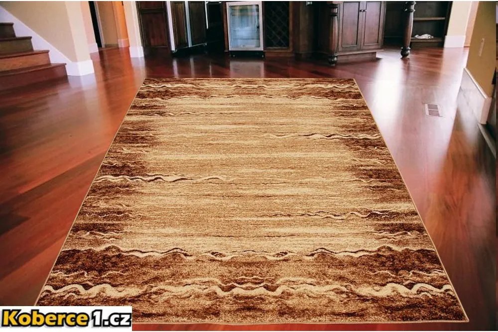 Kusový koberec Vlny v piesku béžový, Velikosti 133x190cm