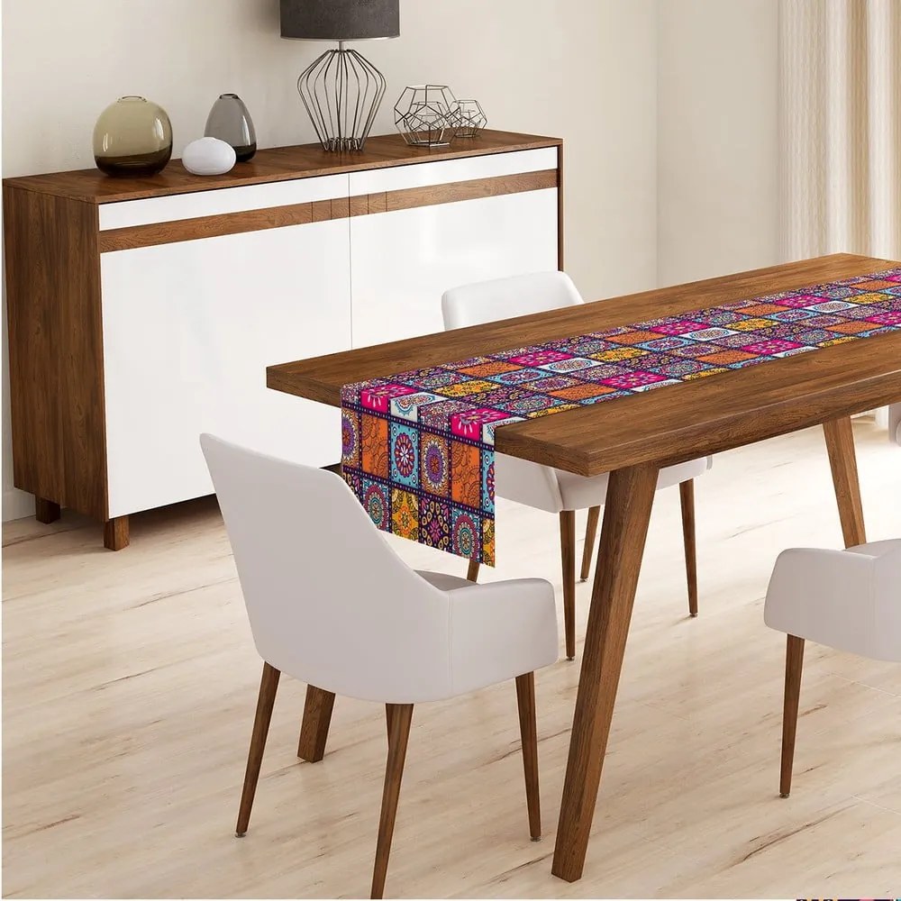 Behúň na stôl 45x140 cm Mandala Tiles – Minimalist Cushion Covers