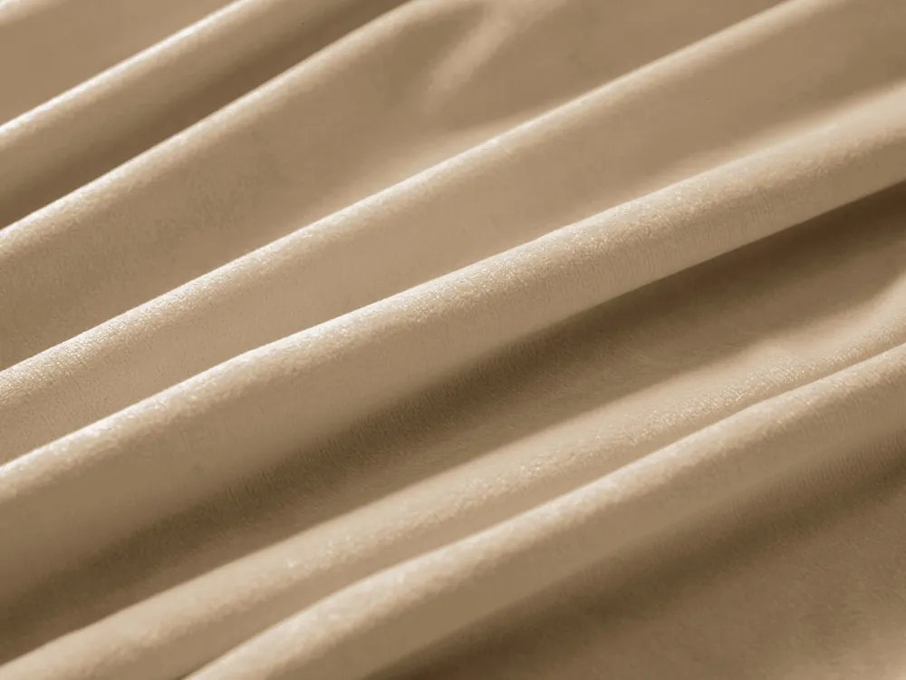 Biante Veľký zamatový štvorcový obrus Velvet Prémium SVP-006 Pieskovo béžový 220x220 cm