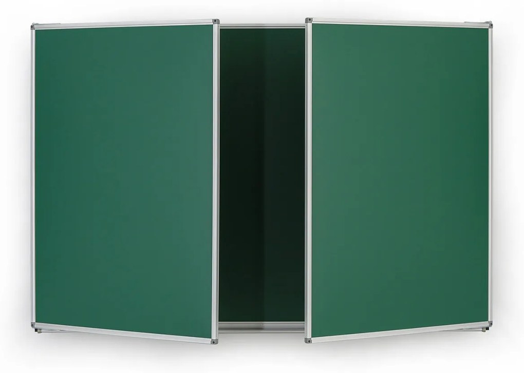 Roztváracia zelená keramická tabuľa pre popis kriedou, magnetická, 2400 x 900 mm