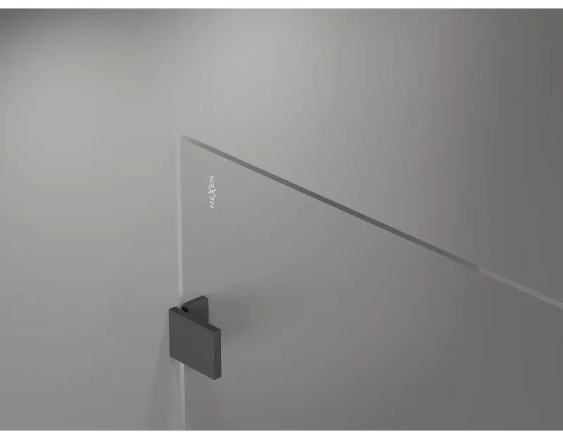 Mexen Lunar sprchová stena ľavá 70 x 200 cm, 8mm číre sklo, grafitová, 830-070-000-95-00-L