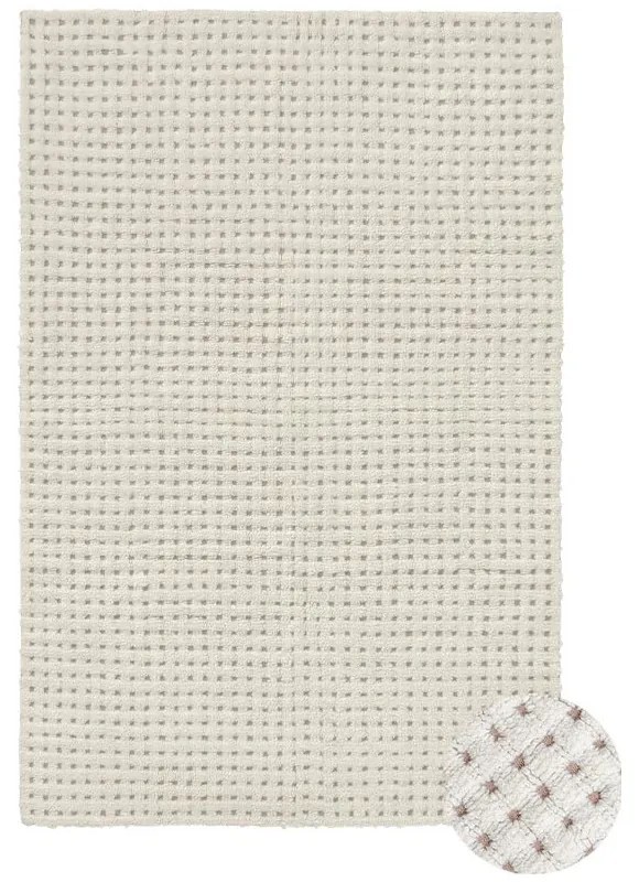 Slonovinový prateľný/ručne tkaný vlnený koberec 140x200 cm Unexpected Wool – Lorena Canals