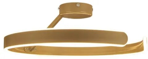 LED Stmievateľný prisadený luster LED/72W/230V 3000-6500K zlatá + diaľkové ovládanie