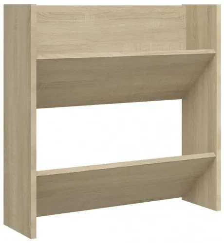 vidaXL Nástenné botníky 4 ks dub sonoma 60x18x60 cm drevotrieska-