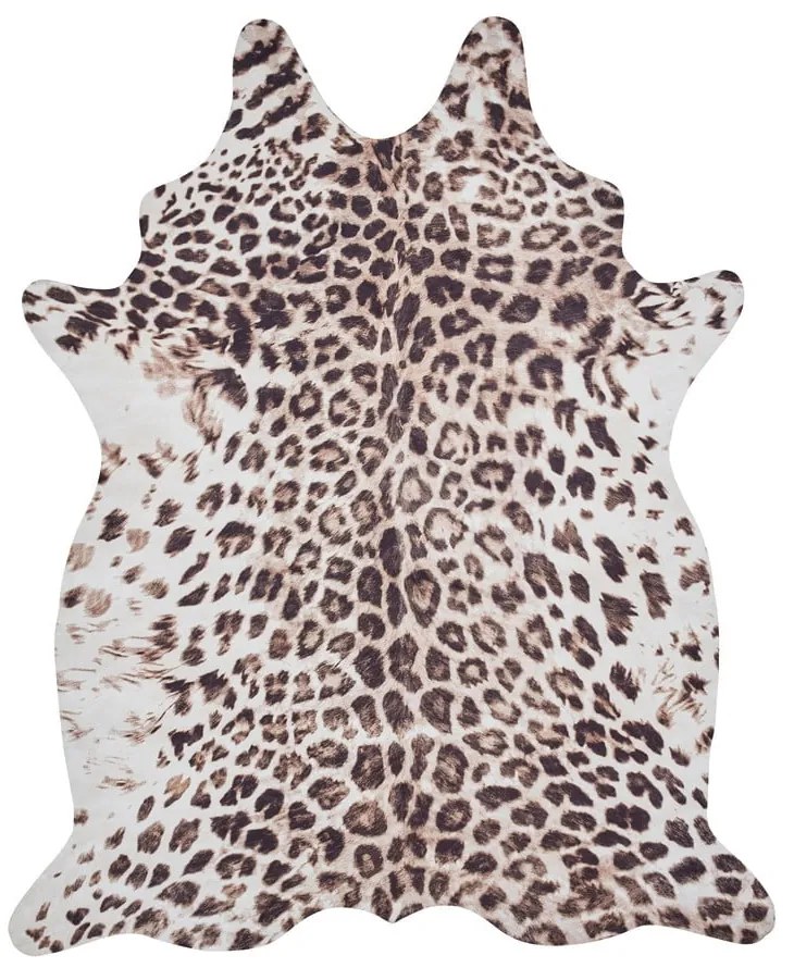 Hnedo-béžový koberec 155x130 cm Faux Leopard - Think Rugs
