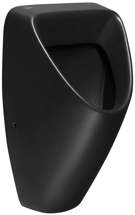 Bruckner Bruckner, SCHWARN BLACK keramický urinál, zadný prívod, zadný odpad, čierny, 201.701.6