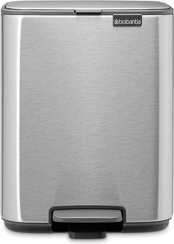 Pedálový oceľový odpadkový kôš v matne striebornej farbe 7 l Bo – Brabantia