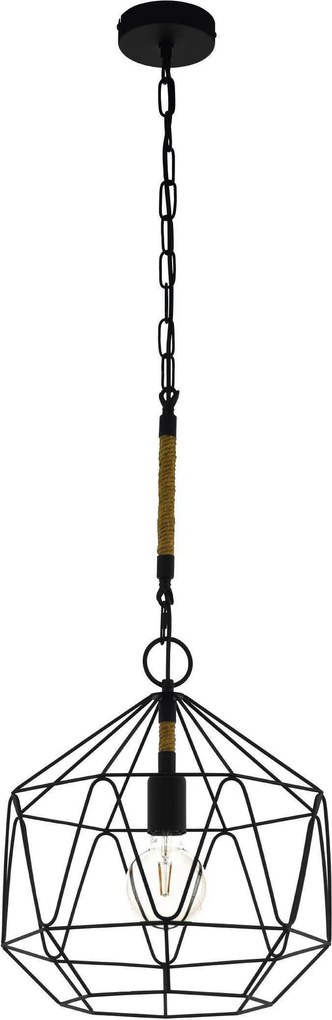 XXXLutz ZÁVESNÉ SVIETIDLO, 37/110 cm Eglo - Online Only bytové doplnky - 003348103201