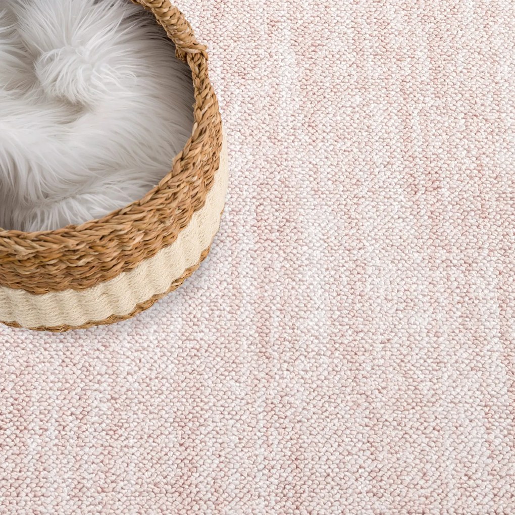 Dekorstudio Vintage okrúhly koberec CLASICO 0052 - ružový Priemer koberca: 160cm