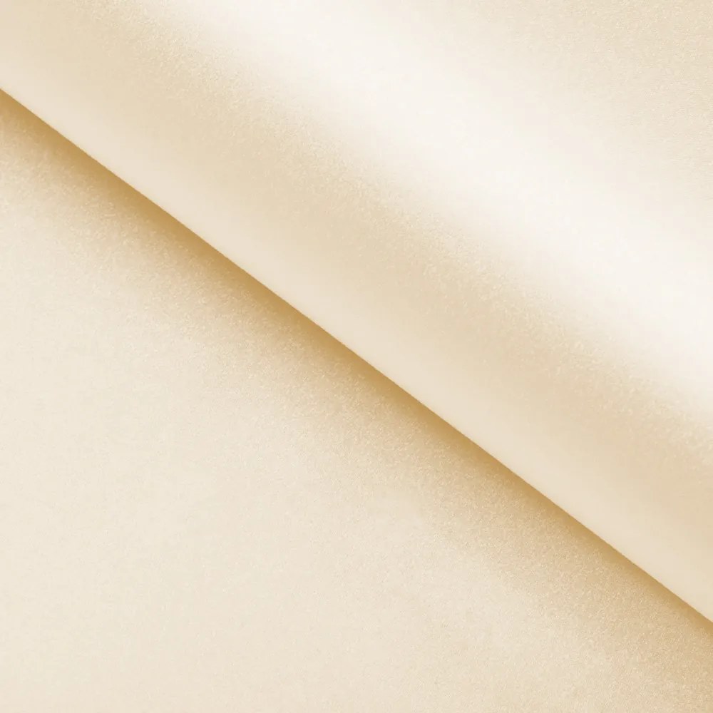 Biante Saténový behúň na stôl polyesterový Satén LUX-032 Krémový 45x140 cm