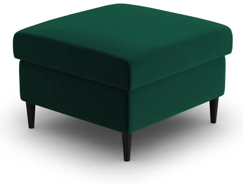 Zelená zamatová podnožka Kyoto – Cosmopolitan Design