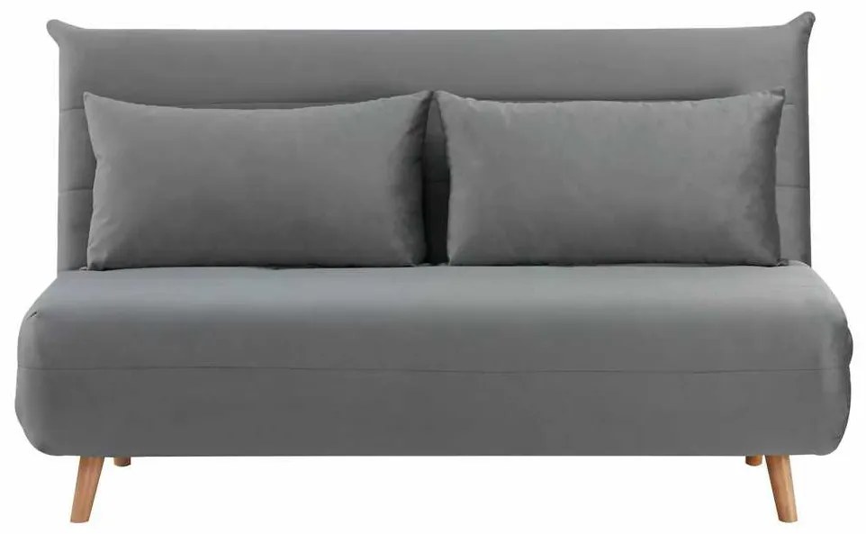 Pohovka Spike II Velvet, sivá / buk