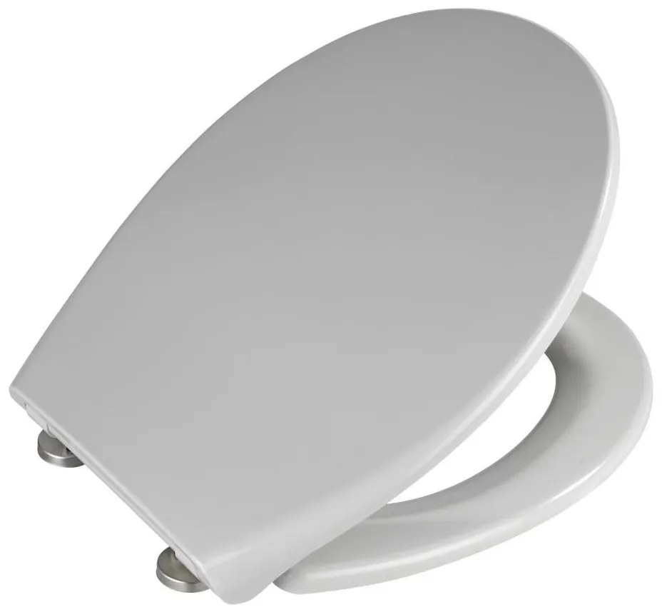 WENKO 22402100-WC sedadlo SAMOS 44,5x37,5 cm šedá/strieborná