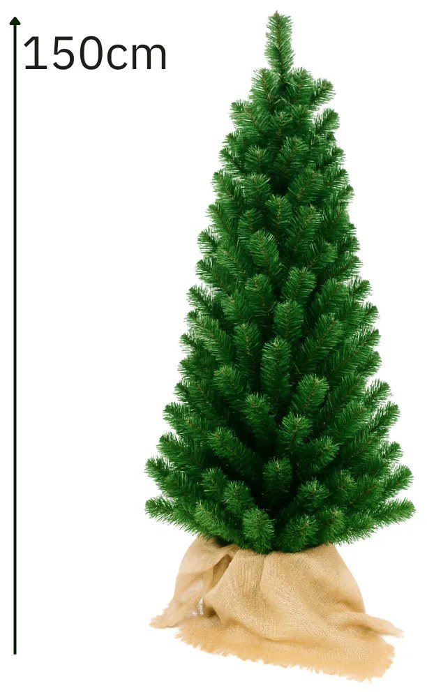 Foxigy Vianočný stromček 150cm v jutovom obale