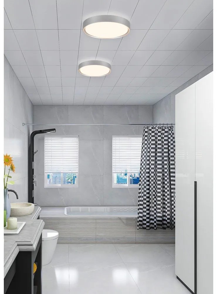 LED stropné svietidlo v striebornej farbe ø 33 cm Clarimo - Trio