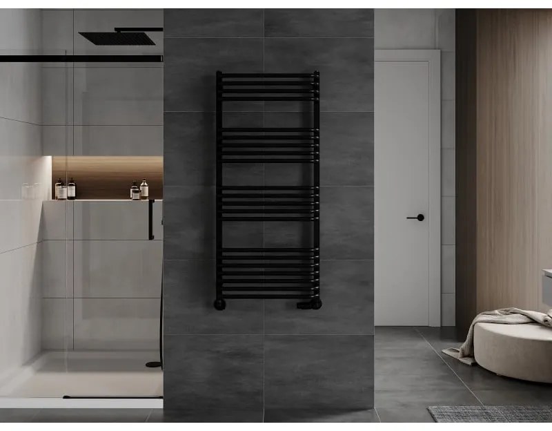 Mexen Apollo, vykurovacie teleso 1210 x 550 mm, 638 W, čierna, W117-1210-550-00-70