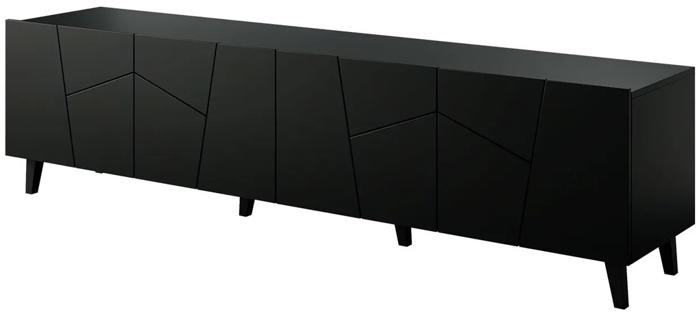 Moderný TV stolík Eder, čierny