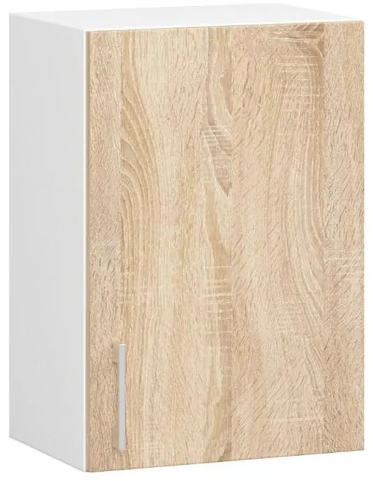 Kuchynská zostava 240 cm Lula TYP2 B (biela + dub sonoma). Akcia -20%. Vlastná spoľahlivá doprava až k Vám domov. 1128853