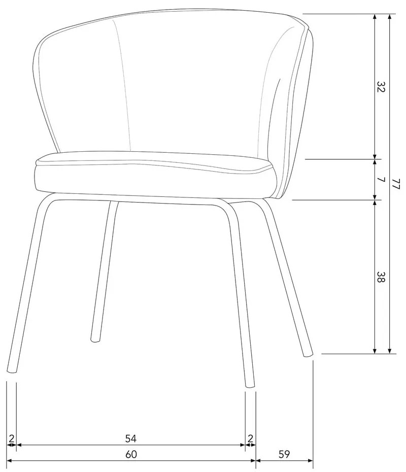 Béžové čalúnené jedálenské kreslá v súprave 2 ks Admit – WOOOD
