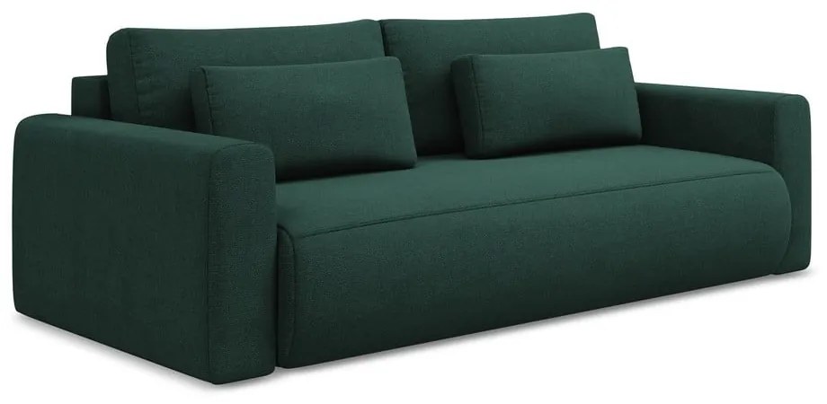 Zelená rozkladacia/s úložným priestorom pohovka 238 cm Kapua – Makamii