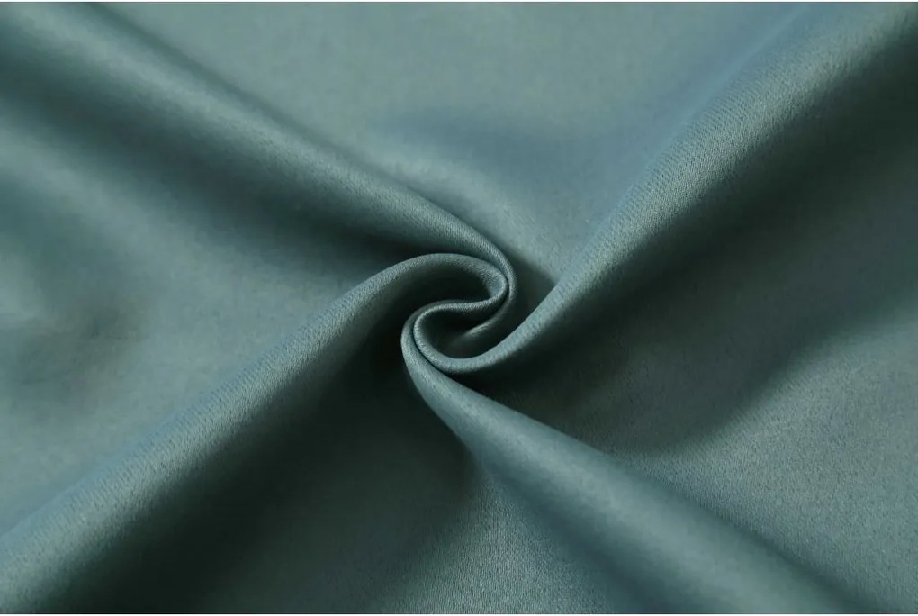 Modrozelený záves OXFORD 140x250 cm Zavesenie: Kovové krúžky