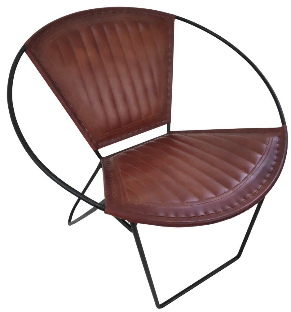 AKCIA Dizajnové kreslo PANCHO hnedé II. akosť