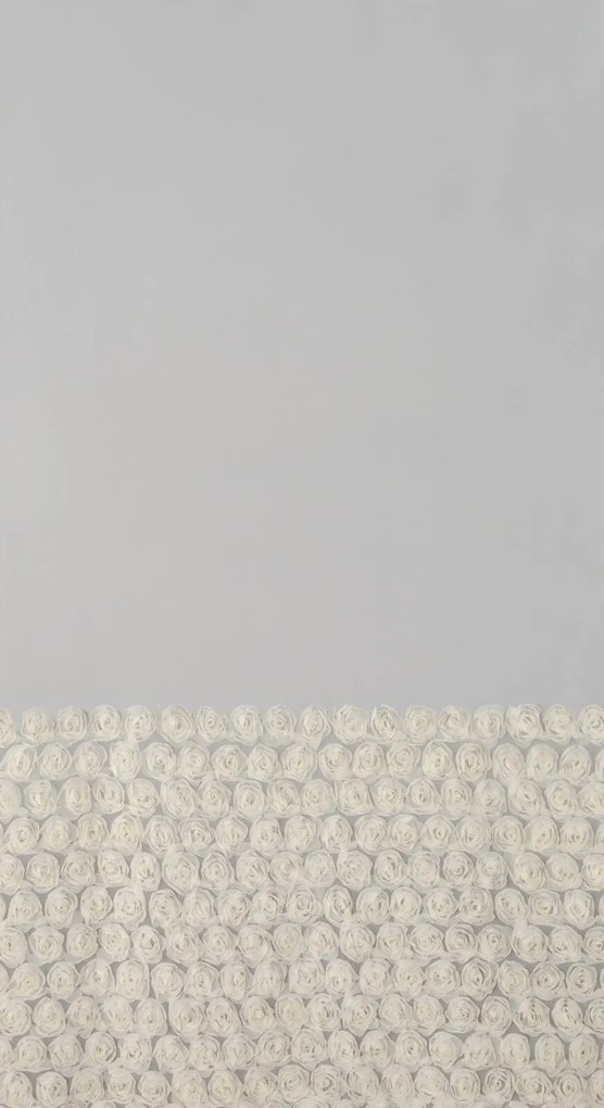ZÁVES NA KRÚŽKOCH EVA MINGE ROSES2 140X250 CM KRÉMOVÁ