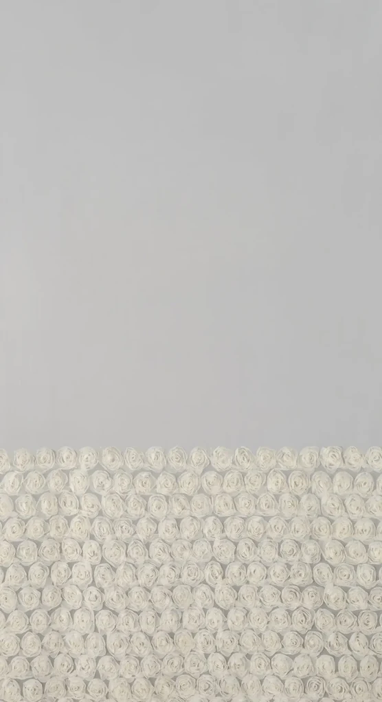 ZÁVES NA KRÚŽKOCH EVA MINGE ROSES2 140X250 CM KRÉMOVÁ