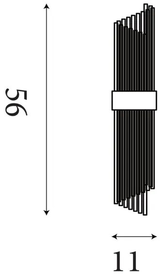 Searchlight 11500-2GO - Nástenné svietidlo LARA 2xE14/60W/230V
