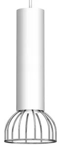 Luster na lanku DANTE 1xGU10/25W/230V biela/lesklý chróm