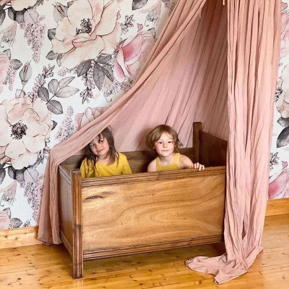 Tapeta ružová záhrada 280x100 cm