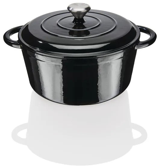 Ernesto® Liatinový hrniec, Ø 25 cm (čierna) (100352687)
