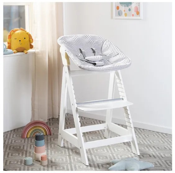roba Detská vysoká stolička Born Up Zickzack 2 v 1 + Pultík k jedálenskej stoličke (800008529)