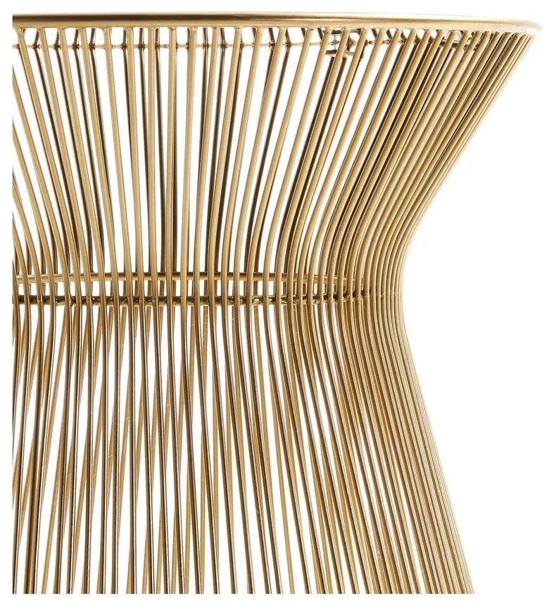 Okrúhly odkladací stolík so sklenenou doskou ø 40 cm Jolene – Kave Home
