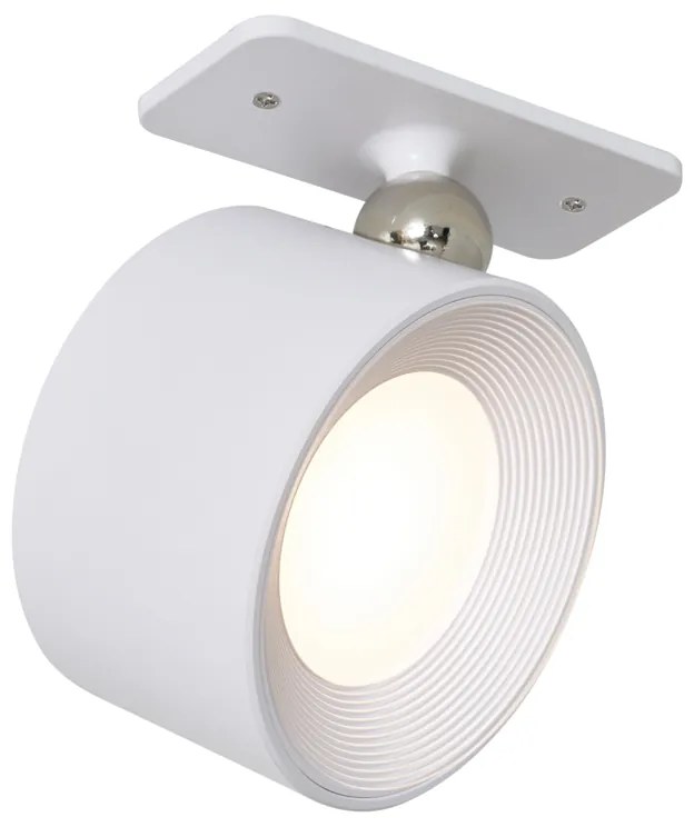Sada 4 moderných nástenných a stropných svietidiel bielej farby vrátane LED nabíjateľných - Bright