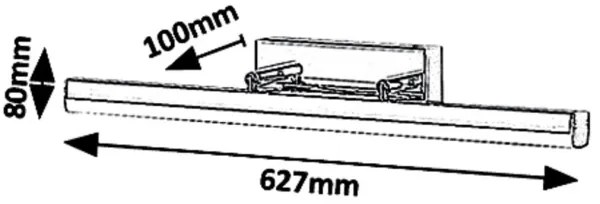 Rabalux 5727 - LED Kúpeľňové osvetlenie zrkadla SILAS LED/18W/230V IP44