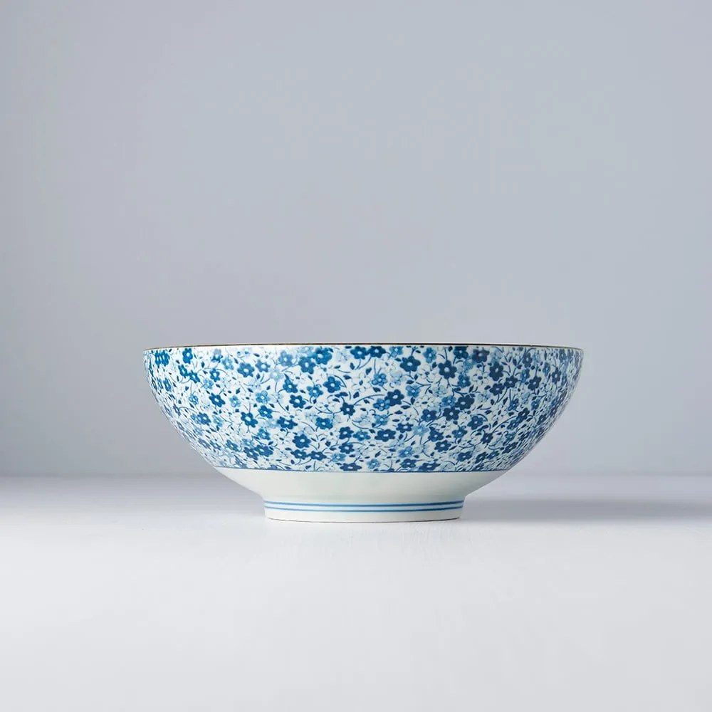 Modro-biela keramická miska Mij Daisy, ø 21,5 cm