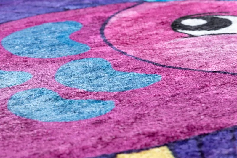 Dywany Łuszczów, Detský kusový koberec Junior 51594.801 Ocean, 100x100 (priemer) kruh, viacfarebná, detská izba